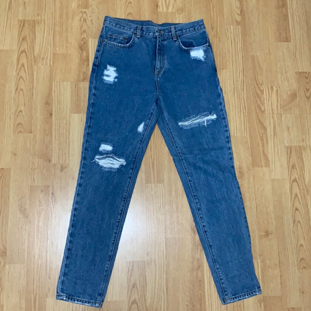 Carmar Medium Wash Lightly Distressed Denim